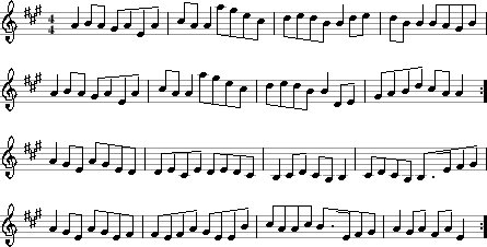 A Tune For Emily Ball notation page 1