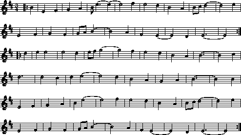 Amhrán na Leabhar notation page 1