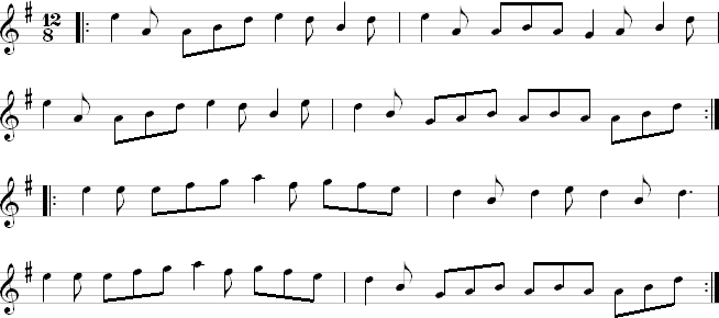 Barrack Hill notation page 1