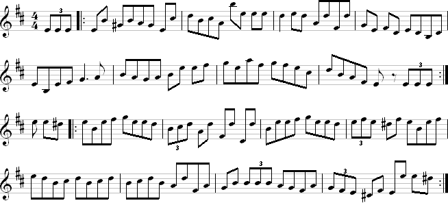 Beare Island notation page 1