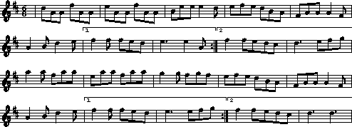 Calliope House notation page 1