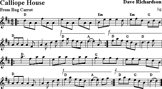 Calliope House notation page 2
