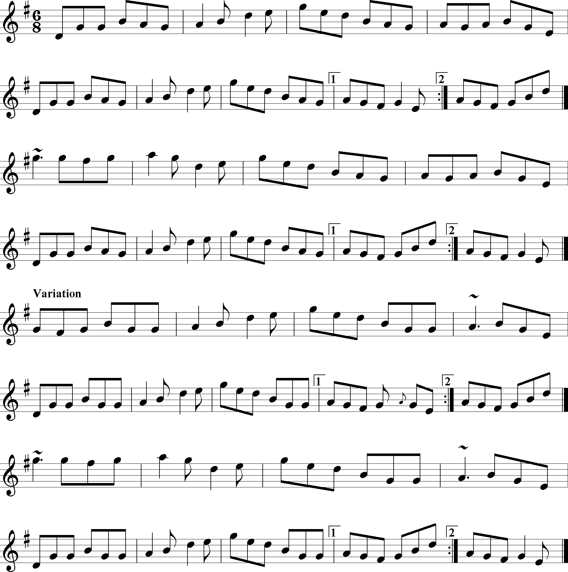 Christy Barry's notation page 1