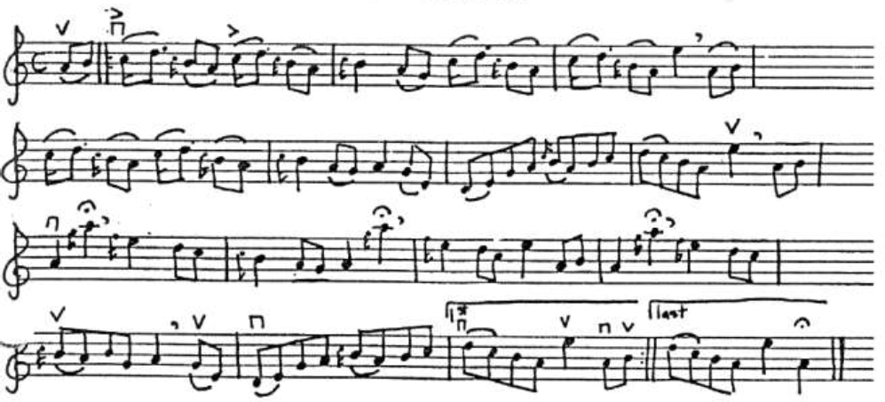 Da Day Dawn notation page 1