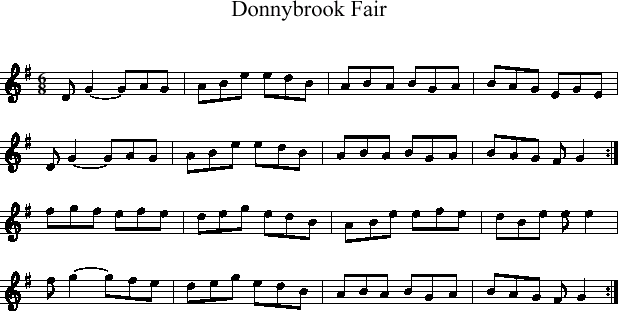 Donnybrook Fair (The Joy Of My Life) notation page 1